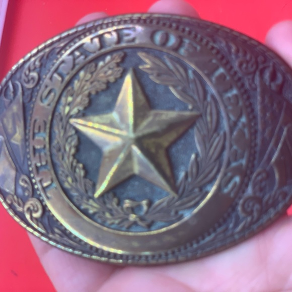 Other - Texas Lonestar brass belt buckle